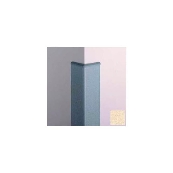 Pawling Surface Mounted Corner Guard, 90Deg, 3'' Wings, 12'H W/Caps, Ivory CG-10-12-2 - main